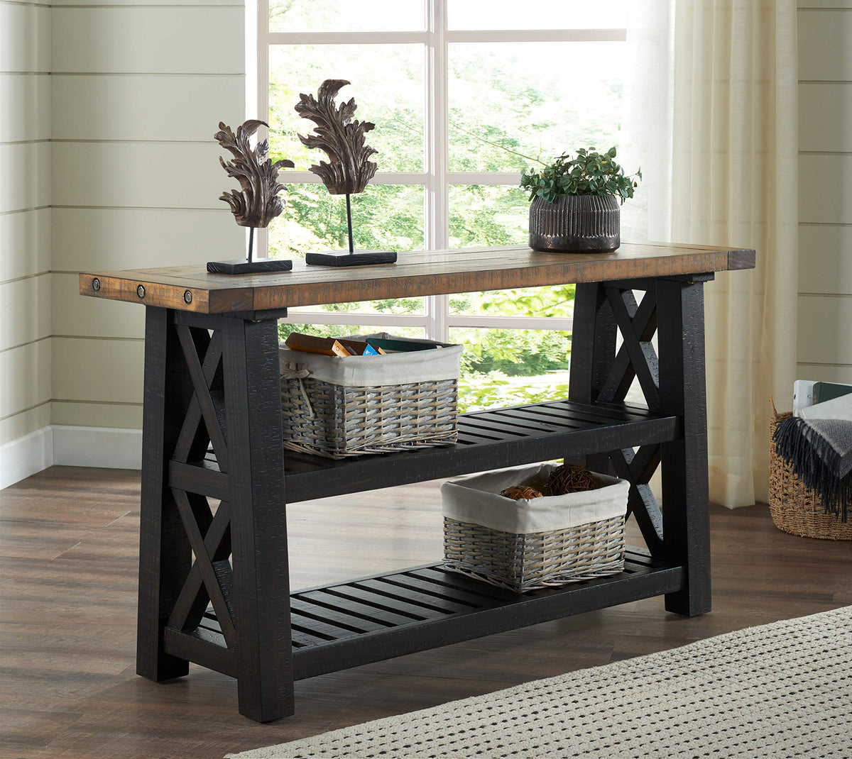 Martin Svensson Home Bolton 55" Solid Wood Sofa Console Table