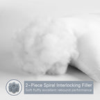 Edow Luxury Soft Pillows For Sleeping, Fluffy Down Alternative Polyester Fiber Filled Pillow, Home&Hotel-Collection, Machine Was
