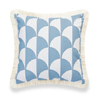 Hofdeco Premium Coastal Hampton Style Patio Indoor Outdoor Pillow Cover Only, 20'X20' Water Resistant For Backyard, Couch, Bab