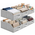 GRANNY SAYS Trapezoid Closet Organizers, 10 Lx15Wx6H, Gray, 6Pack