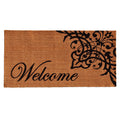Calloway Mills 121353672 Scroll Welcome Doormat, 3' X 6', Natural/Coir