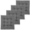 Fabricastle Outdoor Indoor Chair Cushions Set Of 4 - Patio Furniture Cushion 19X19 Inch, Non-Skid Overfilled Seat Cushions For W