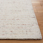 Safavieh Abstract Collection Area Rug - 6' X 9', Ivory & Brown, Handmade Wool, Ideal For High Traffic Areas In Living Room, Bedr
