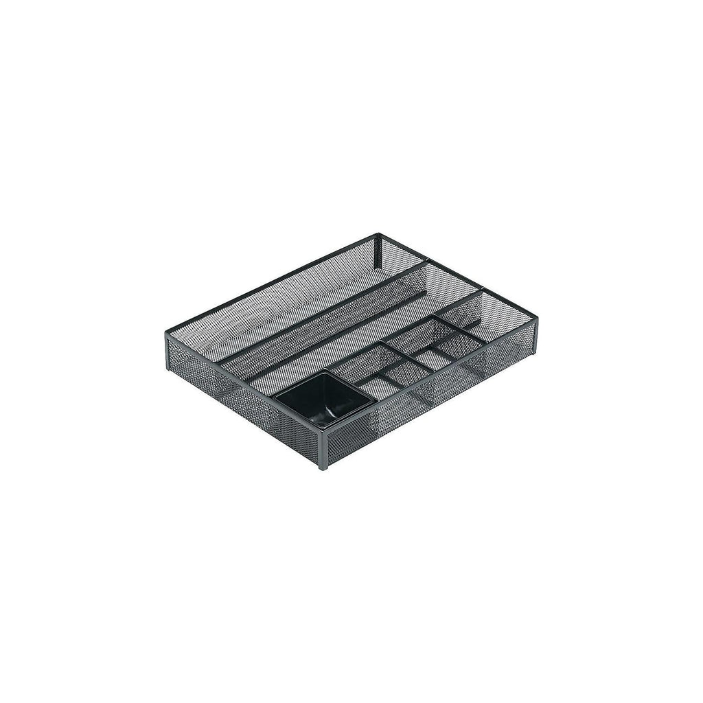 Deep Drawer Organizer, Mesh Steel, Black Qty:4