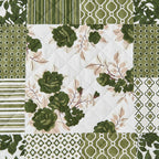 Great Bay Home Reversible Patchwork Chair Cover - Washable Slipcover Furniture Protector With Elastic Straps - Chair Cover For Dogs, Kids, And Pets - Box-Stitched Detail (Chair, Olive/Brown)