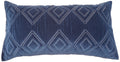 Rizzy Home | BQ4530 | Polyester King Sham | 20"x36" Blue/Metallic/ Geometric