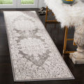 SAFAVIEH Reflection Collection Runner Rug - 2'3'' x 6', Dark Grey & Cream, Vintage Distressed Design, Non-Shedding & Easy Care, 