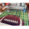 ALAZA Grunge American Football Field Non Slip Area Rug 5 x 7 for Living Dinning Room Bedroom Kitchen Hallway Office Modern Hom