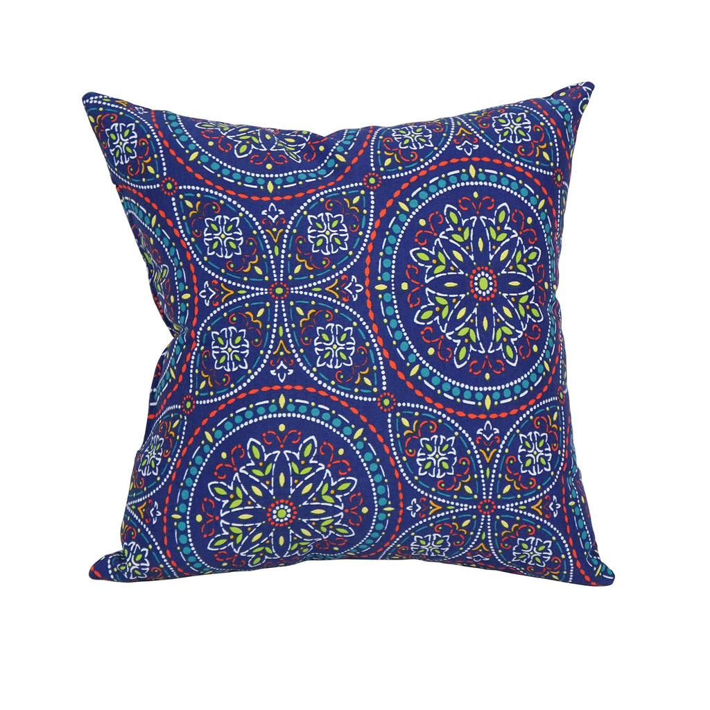 Blazing Needles Outdoor Geometric Throw Pillow, 17", Alden Confetti 2 Count