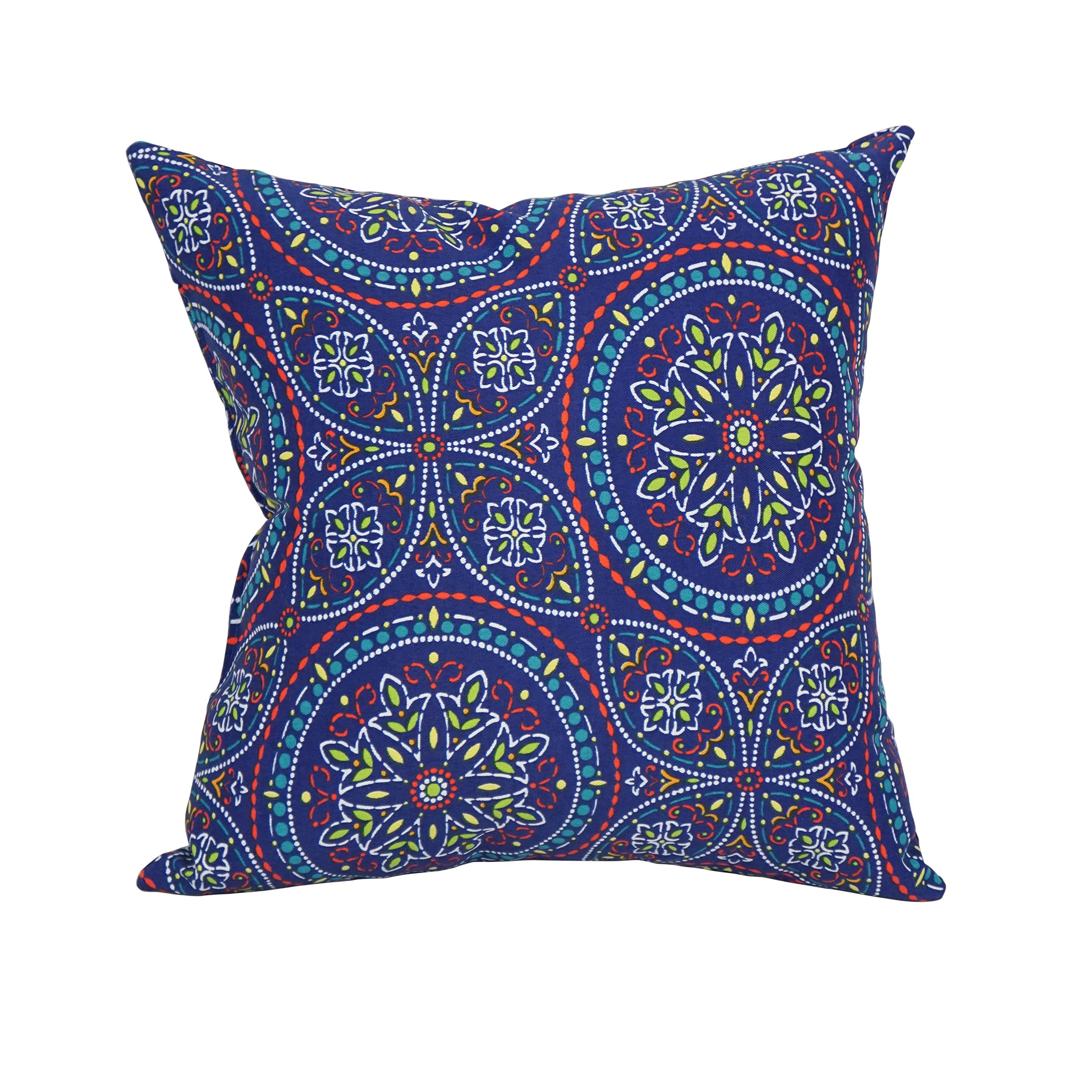 Blazing Needles Outdoor Geometric Throw Pillow, 17", Alden Confetti 2 Count