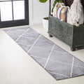 JONATHAN Y SEU102F-4 Cole Minimalist Diamond Trellis Indoor Area-Rug, Modern, Contemporary, Casual Easy-Cleaning,Bedroom,Kitchen