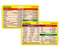 Silver Maple Leaf Lab Values Medical Data Card For Nurses & Nursing Students - Double-Sided Cheat Chart Reference Card
