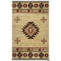 Rizzy Home Alora Decor Ryder 5' X 8' Tribal Khaki/Brown/Burgundy/Sage Hand-Tufted Area Rug
