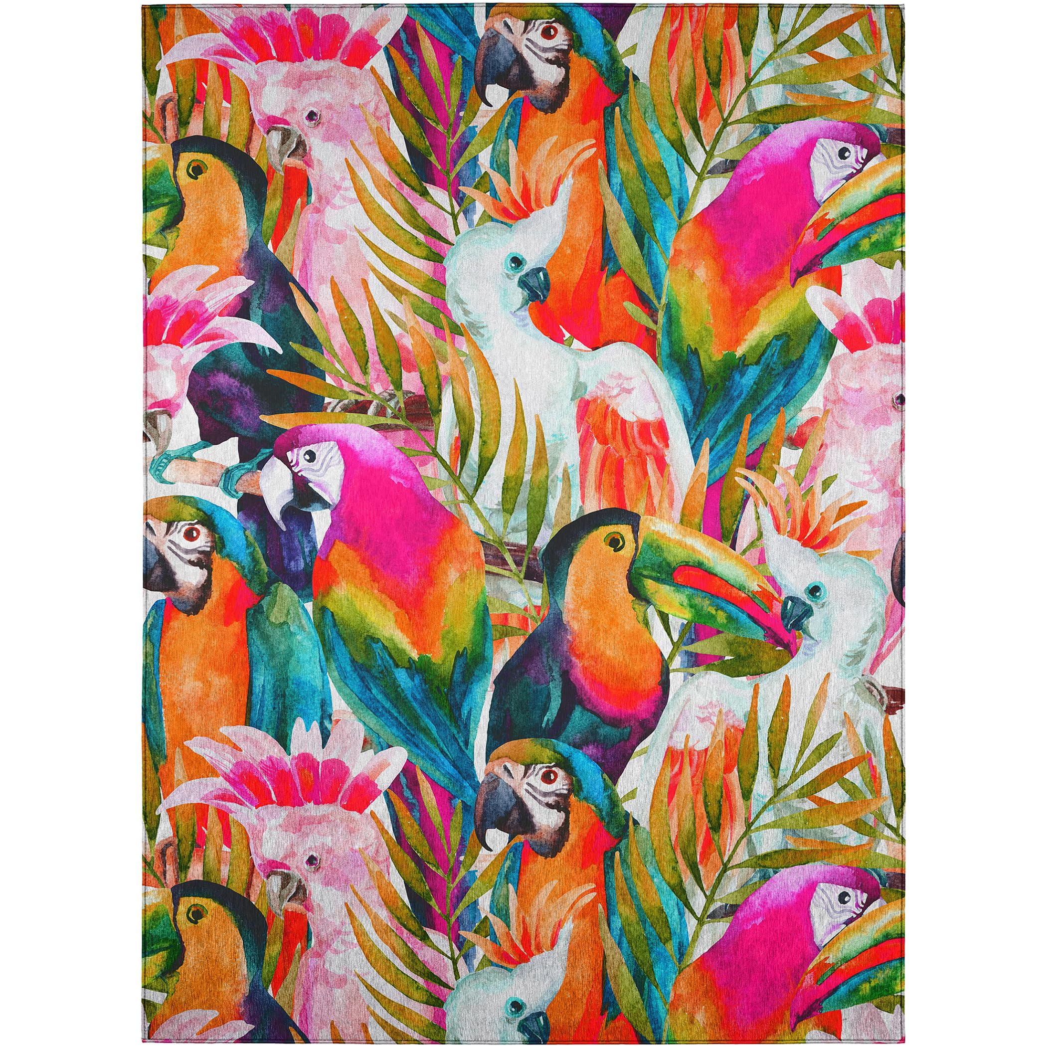 Dalyn Rugs Tropics Tc5 Multi 8' X 10' Indoor Outdoor Area Rug, Easy Clean, Machine Washable, Non Shedding, Bedroom, Living Room, Dining Room, Kitchen, Patio Rug