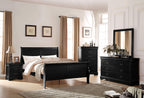 ACME Furniture Louis Philippe Twin Bed, Black
