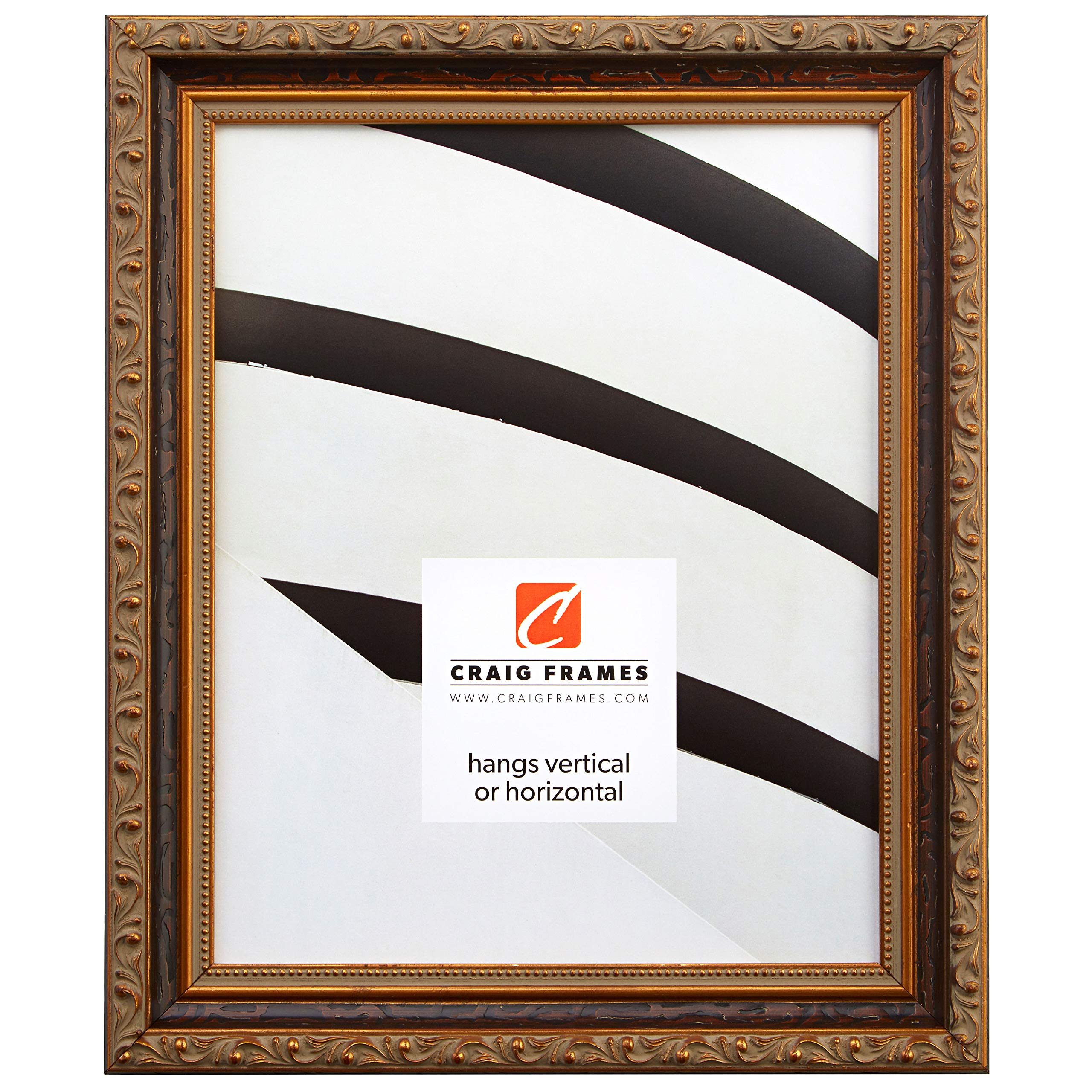 Craig Frames Regence, 20x26 Picture Frame, Amber & Gold