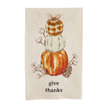 Mud Pie Fall Watercolor Flour Sack Towel, Give Thanks, 26 x 16.5