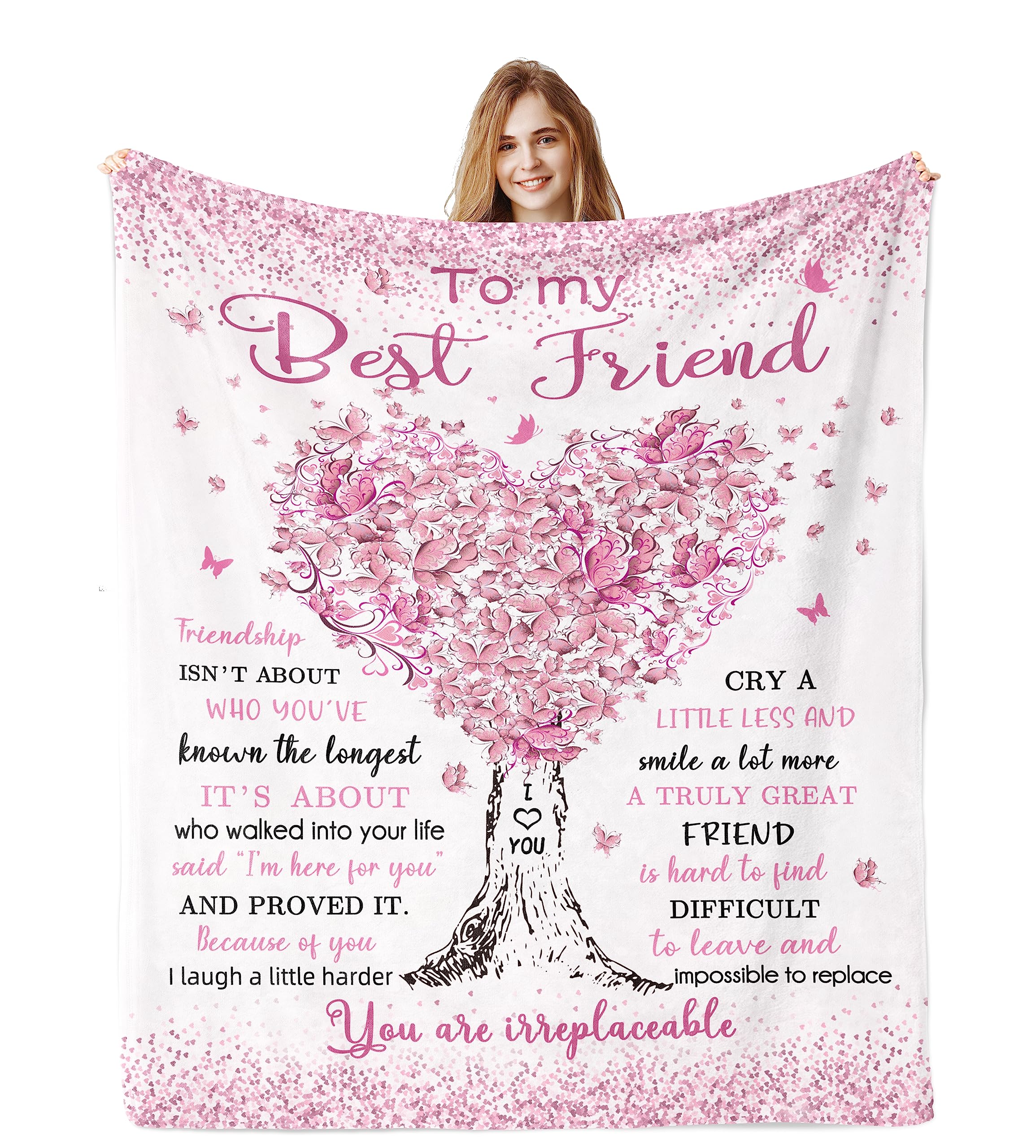 Jamfind Best Friend Birthday Gifts, Gifts For Best Friend Women, Bestie Gifts Blanket 40'X 50', Bff Gifts, Soul Sister Graduat