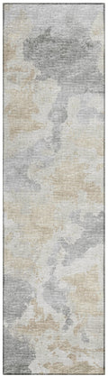 Addison Rugs Indoor/Outdoor Accord Aac32 Beige Washable 2'3" X 7'6" Indoor Outdoor Runner Rug, Easy Clean, Machine Washable, Non Shedding, Bedroom, Living Room, Dining Room, Kitchen, Patio Rug