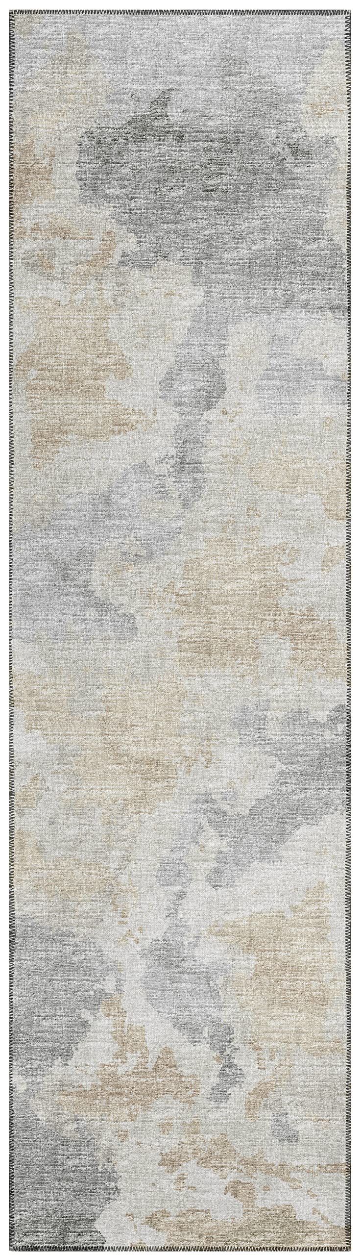 Addison Rugs Indoor/Outdoor Accord Aac32 Beige Washable 2'3" X 7'6" Indoor Outdoor Runner Rug, Easy Clean, Machine Washable, Non Shedding, Bedroom, Living Room, Dining Room, Kitchen, Patio Rug