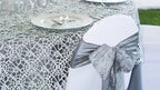 Linentablecloth Polyester Banquet Chair Cover White