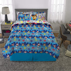 Franco Paw Patrol Kids 7 Piece Queen Size Bedding Set, Super Soft Comforter & Sheets, Official Licensed Product