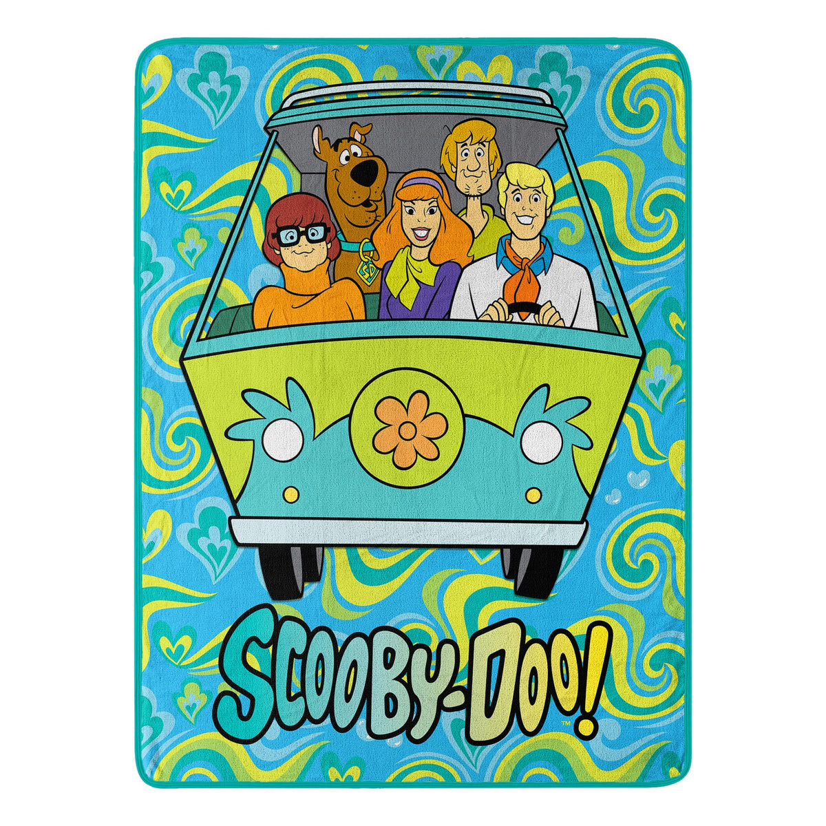 Northwest Scooby Doo Micro Raschel Throw Blanket, 46 x 60, Groovy Baby
