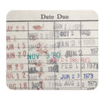 Library Book Checkout Card Neoprene Mouse Pad - Unique Gift For Readers And Book Lovers