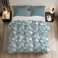 Loomlyfe All Season 220 Gsm King Size Double Bed Ac Comforter/Blanket/Duvet For All Seasons/Weathers  Pack Of 1  Skyblueflower