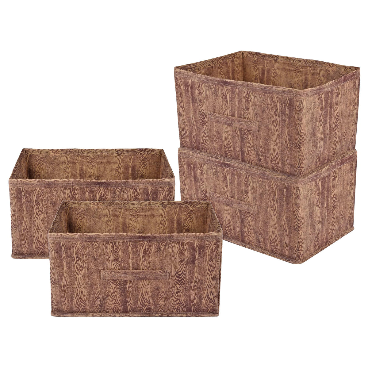 Kuber Industries Drawer Storage Box  Wardrobe Organizer for Clothes, Books | Closet Box With Handle | NonWoven Wooden Storage 
