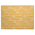 Dalyn Rugs Harbor Ha7 Gold Washable 2'6" X 3'10" Indoor Outdoor Area Rug, Easy Clean, Machine Washable, Non Shedding, Bedroom, Living Room, Dining Room, Kitchen, Patio Rug