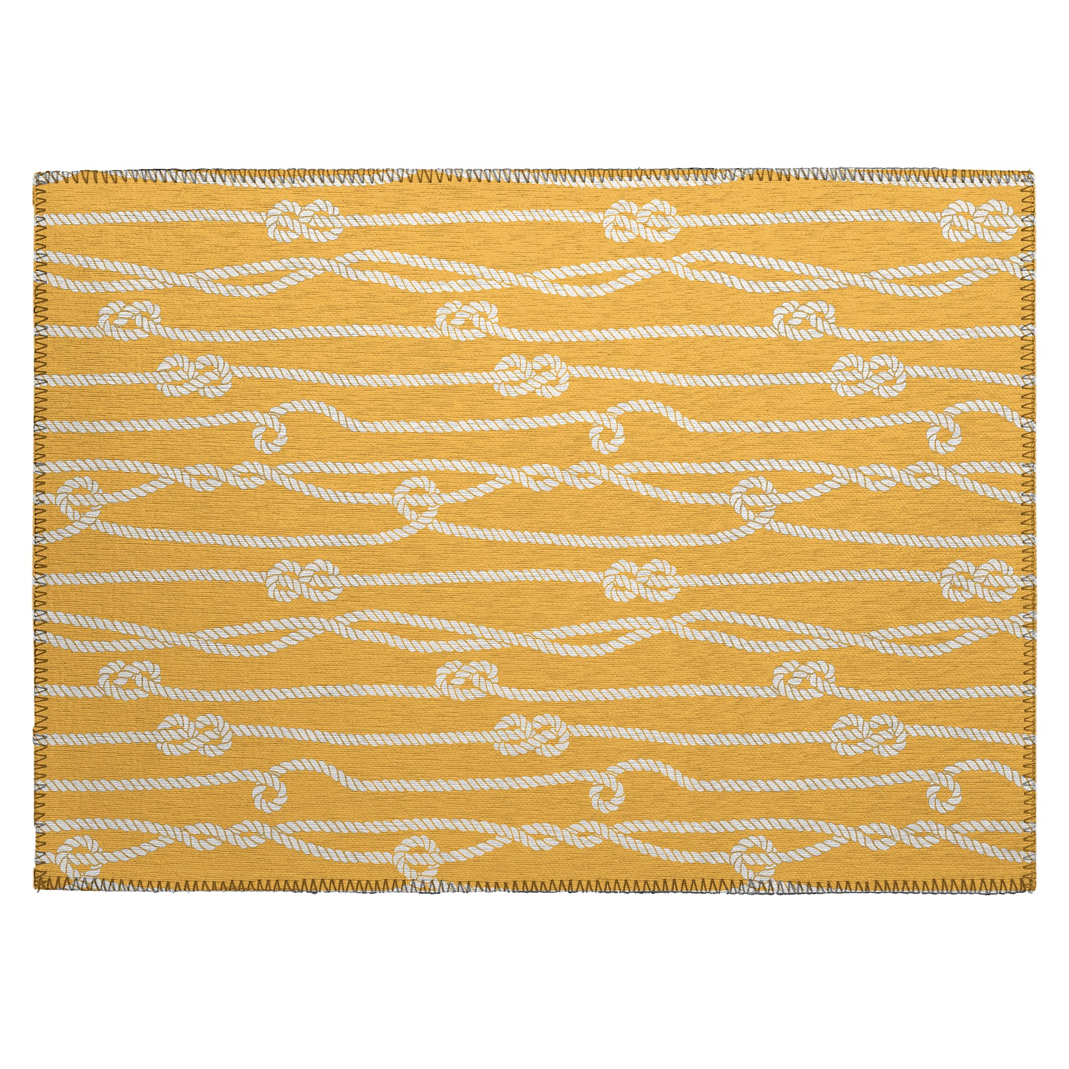 Dalyn Rugs Harbor Ha7 Gold Washable 2'6" X 3'10" Indoor Outdoor Area Rug, Easy Clean, Machine Washable, Non Shedding, Bedroom, Living Room, Dining Room, Kitchen, Patio Rug