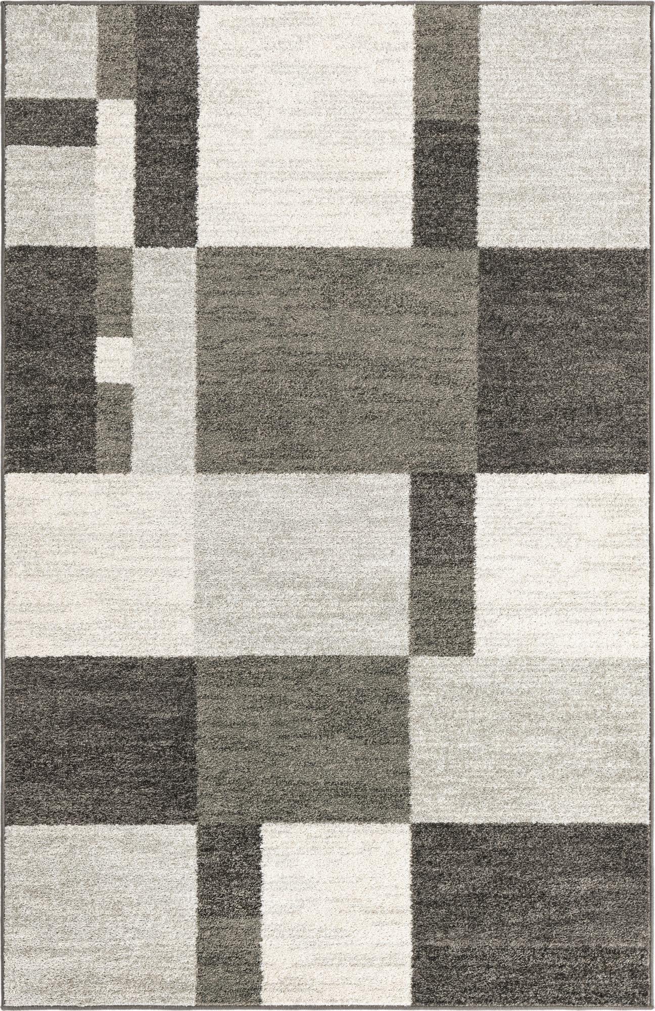 Unique Loom Autumn Collection Area Rug - Providence (5' 3'' X 8' Rectangle, Gray/ Ivory)