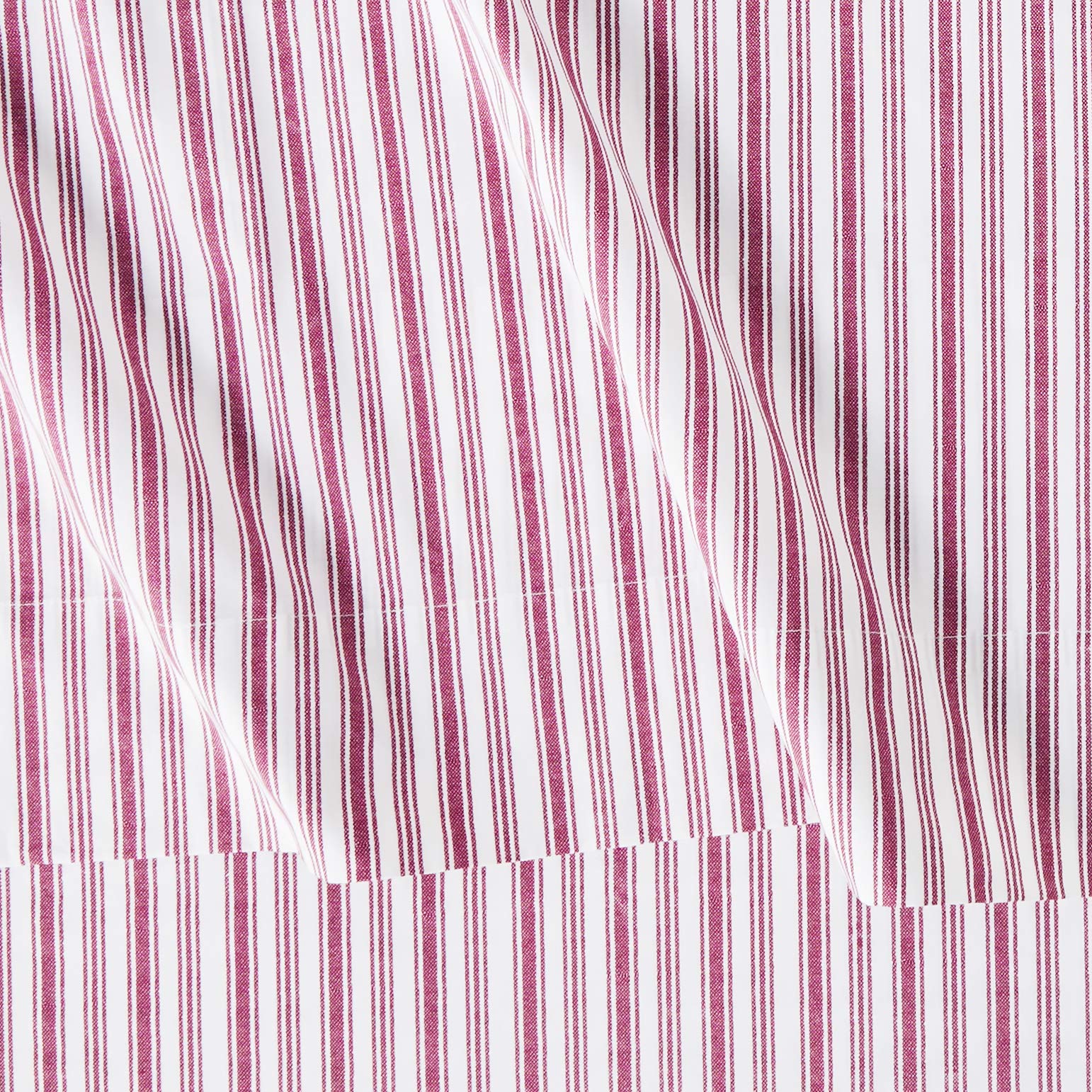 Nautica - Queen Sheets, Cotton Percale Bedding Set, Casual Home Decor (Coleridge Stripe Red, Queen)