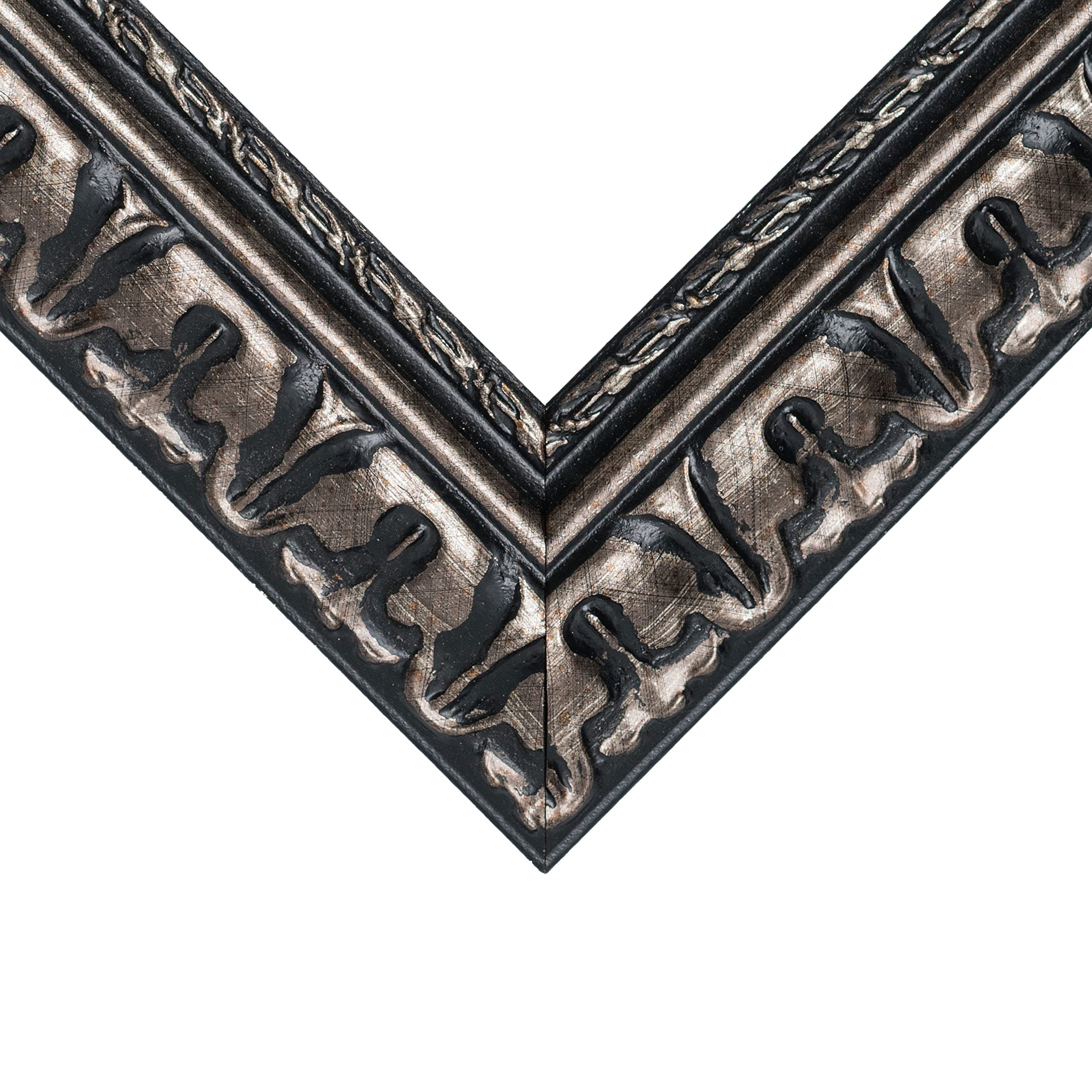 Craig Frames Bravado, 10X15 Picture Frame, Antique Silver