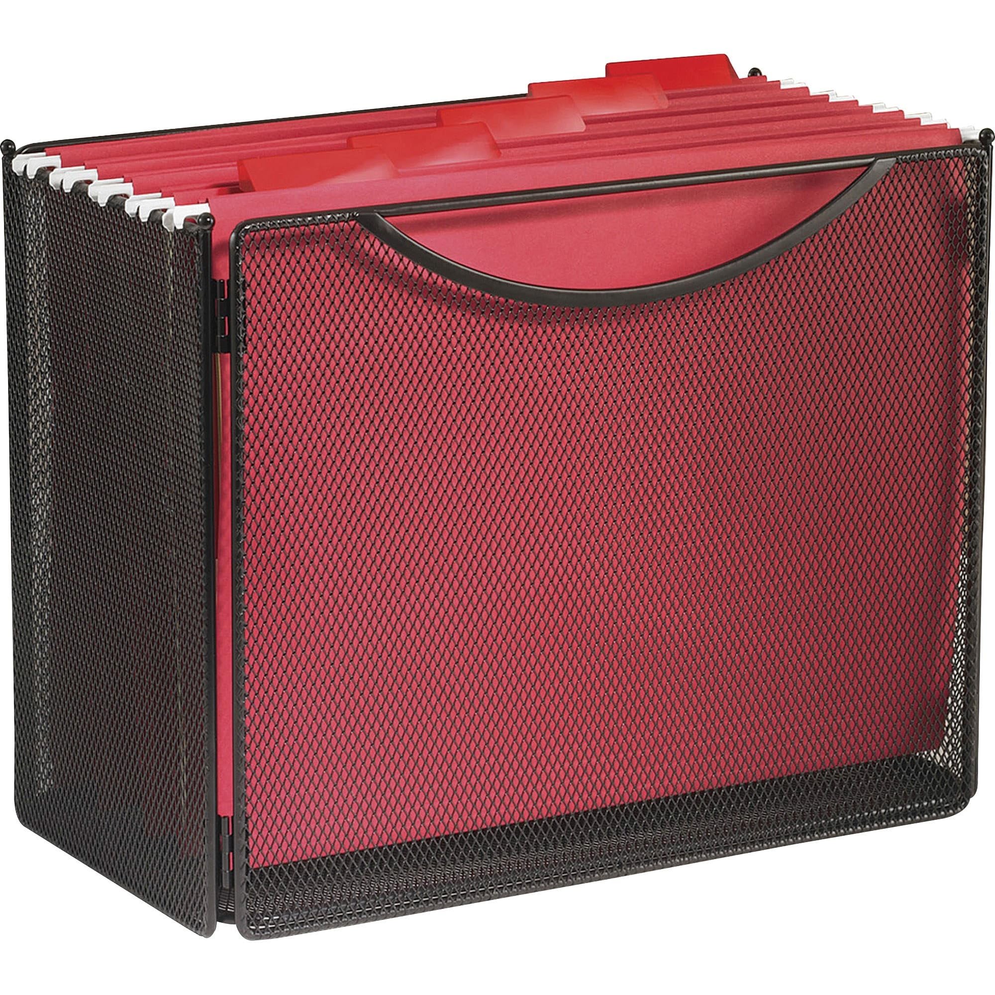 Safco 2169Bl Onyx Mesh Desktop Box File, 6' Deep, Letter Size (Qty. 1), Black