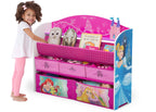 Delta Children Deluxe Book & Toy Organizer, Disney Princess, Fabric, 1 Count, Pink, Model TB83409PS