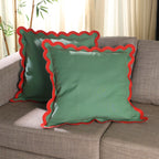 Folkulture Christmas Pillow Covers 20X20, Decorative Couch Pillows For Living Room, 100% Cotton Boho Pillow Case Or Cute Outdoor
