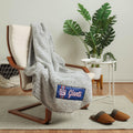 Foco New York Giants Nfl Big Logo Cloud Sherpa Blanket