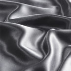 Bedelite Satin Pillowcase With Zipper, Dark Grey Pillow Cases Queen Size Set Of 2, Super Soft And Cooling Similar To Silk Pillow