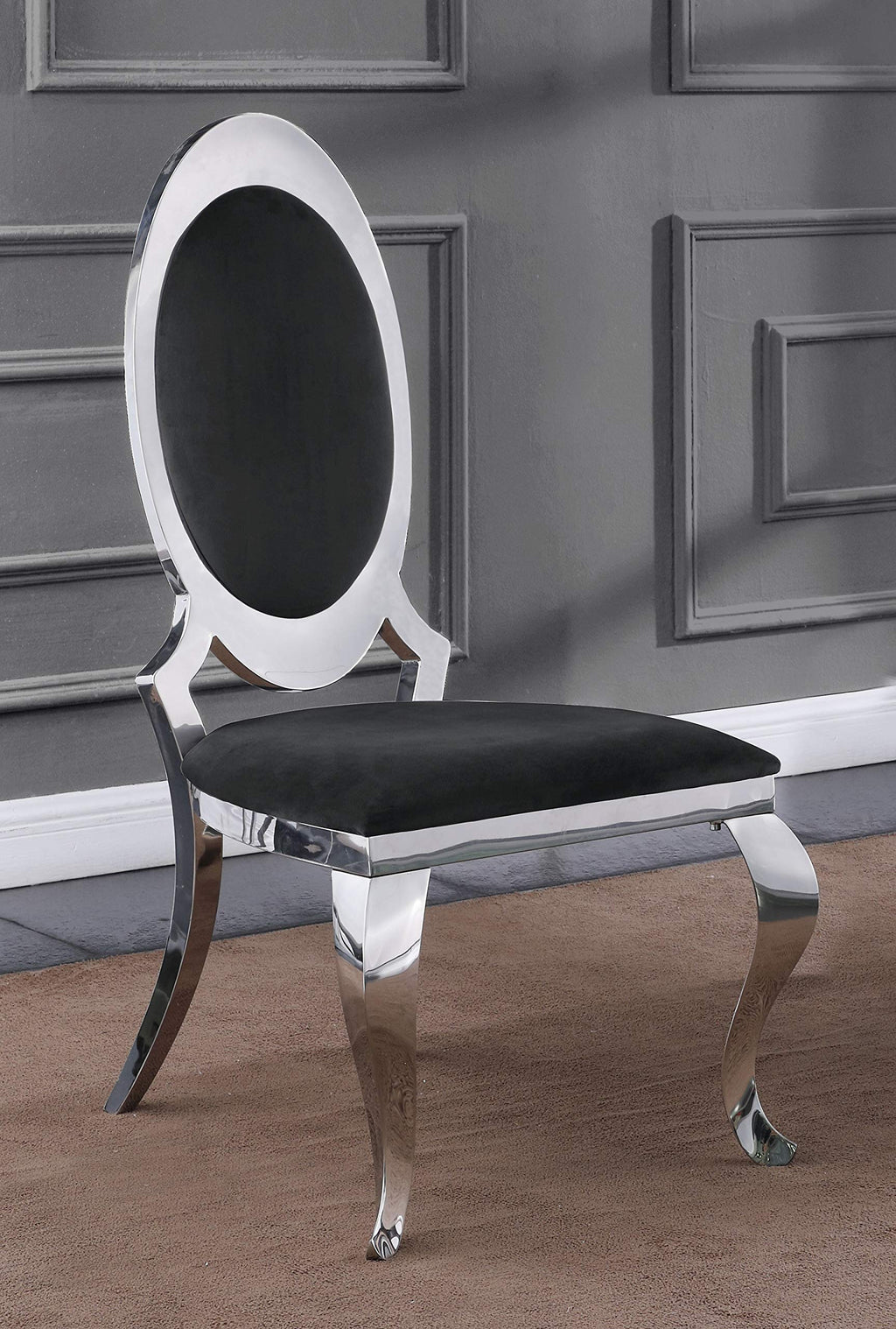 Best Quality Furniture Sc182 Dining Chairs, Black