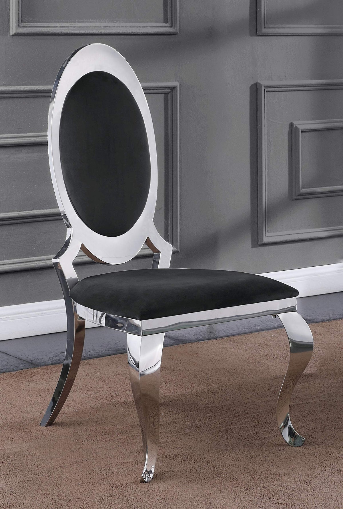 Best Quality Furniture Sc182 Dining Chairs, Black