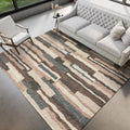 Dalyn Rugs Brisbane Br7 Bold Retro Stiped Sable 5' X 7'6"