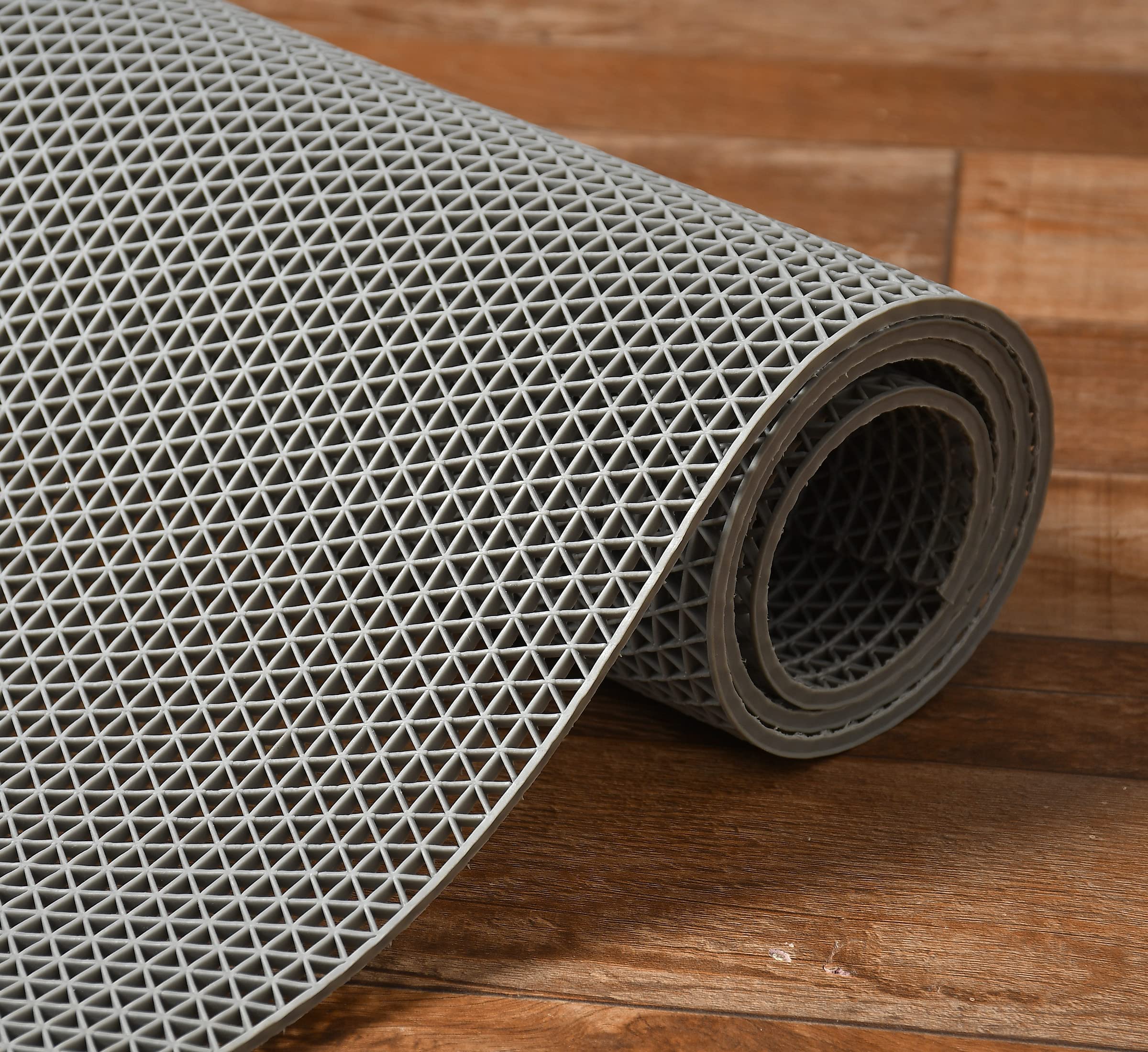 AM International Anti Skid & Multipurpose Rubber Mat/Bathroom Mat/Shower Mat/Carpet/Rugs/Rainmat/Swimming Pool Mat (Grey 2X3)