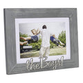 Malden International Designs 4x6 or 5x7 The Boys! Distressed Expressions Picture Frame Silver Finish The Boys! Word Attachment G