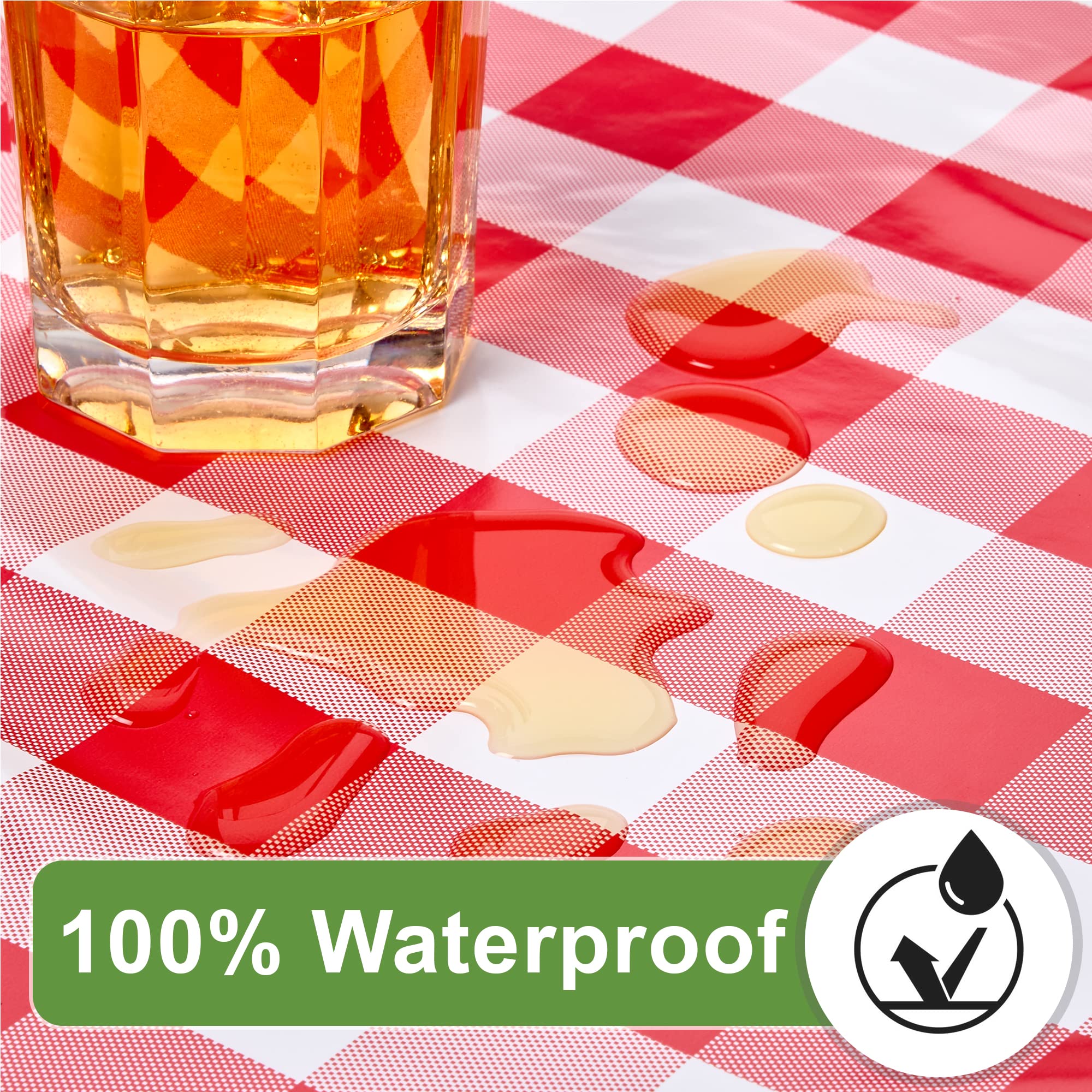 Hudson Comfort Picnic Table Cover – Heavy Duty Vinyl, Waterproof, 72x30 Inch, Red, Includes Carry Case
