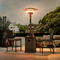 Sunjoy 40,000 BTU Steel Frame Outdoor Patio Propane Gas Heater with Table Top