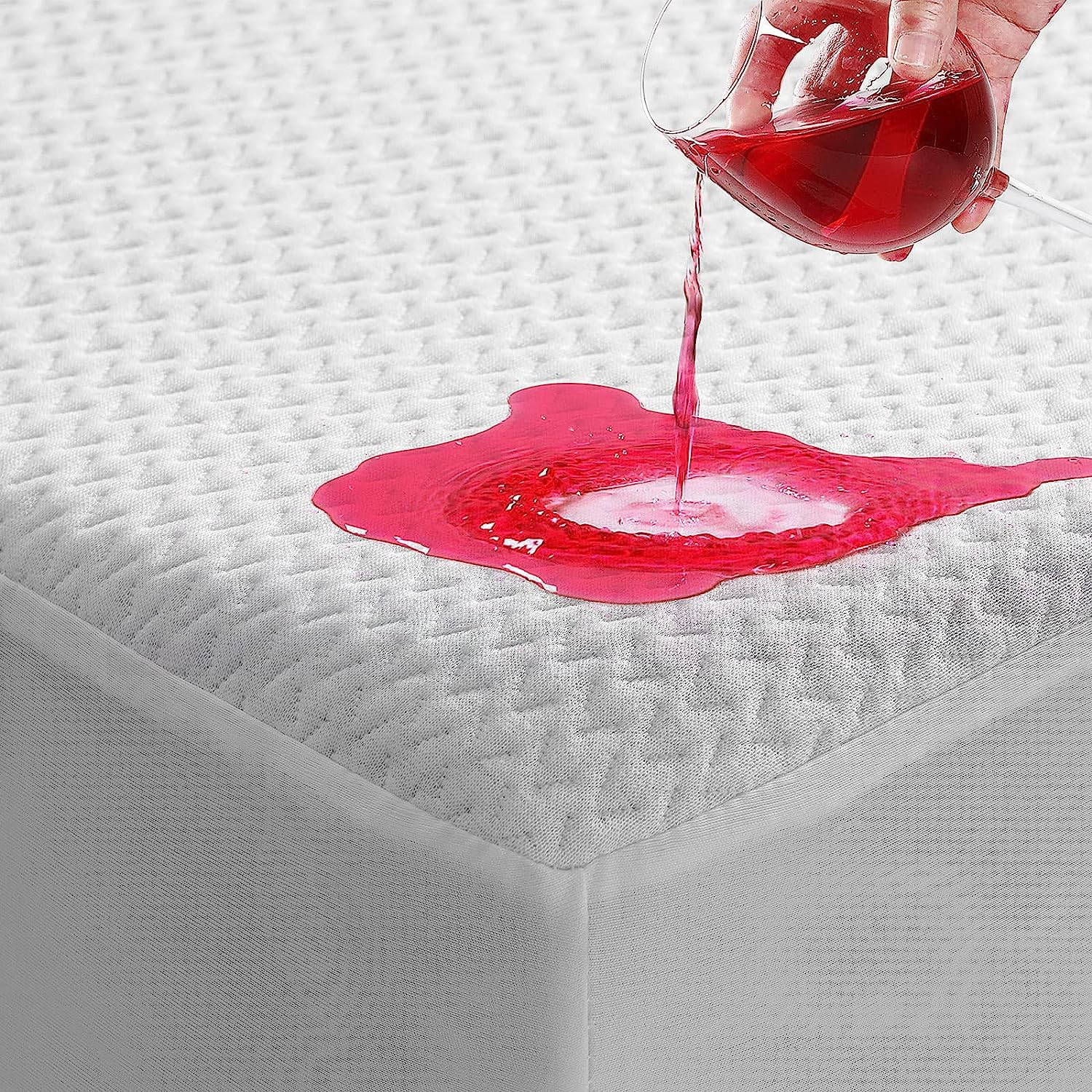 Tastelife Premium 3D Air Fabric Twin Xl Size Waterproof Mattress Protector Pad Cooling And Ultra-Soft Breathable Bed Mattress Ov