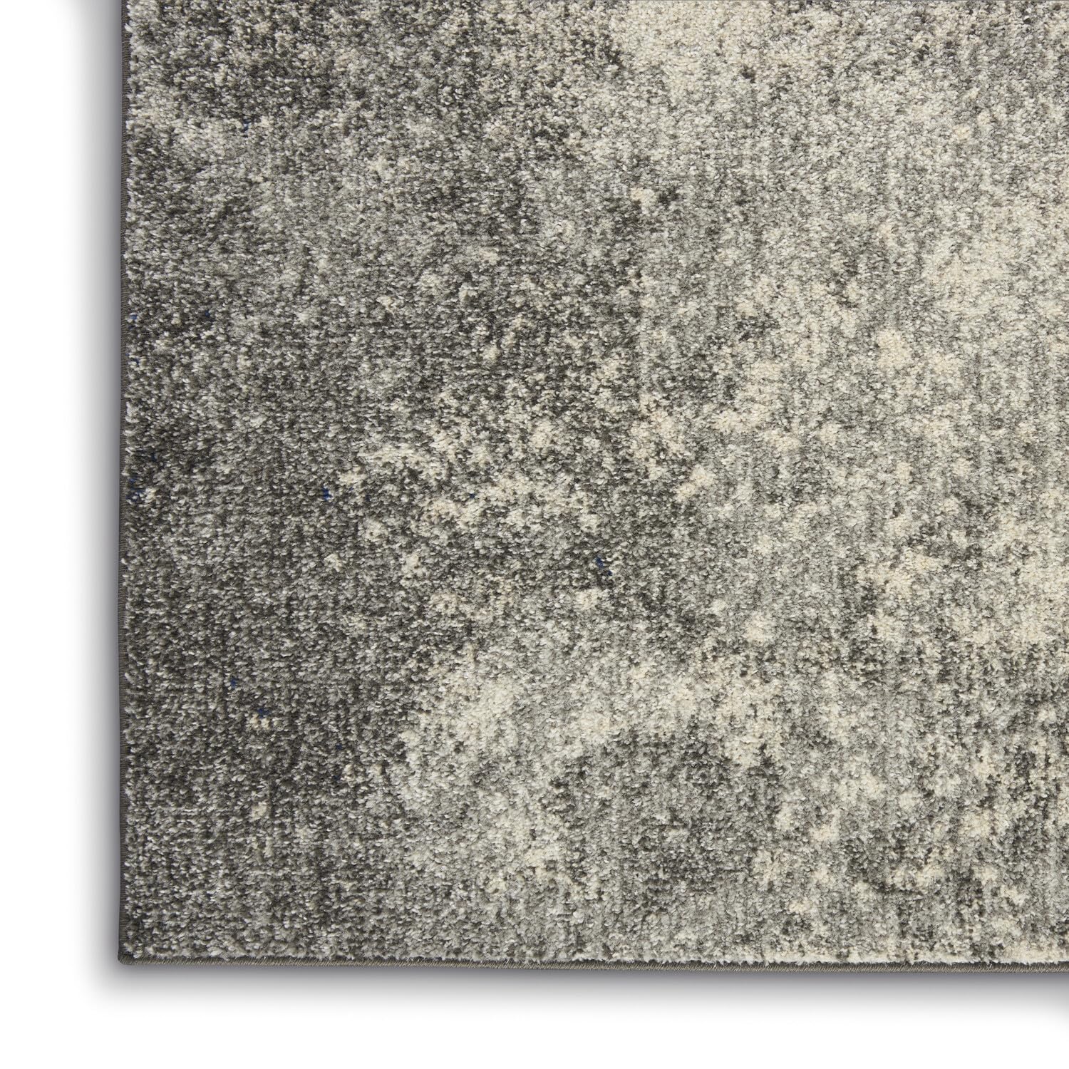 Nourison Passion Charcoal/Ivory 1'10'' X 2'10'' Area--Rug, Modern, Abstract, Easy--Cleaning, Non Shedding, Bed Room, Living Room