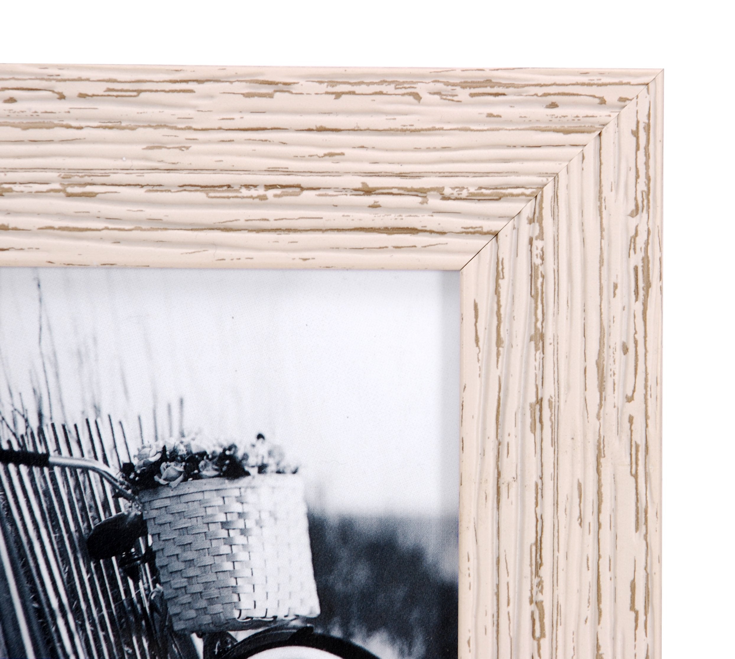 Kiera Grace Maya Weathered Beachwood Picture Frame, 8 X 10 Inches, White